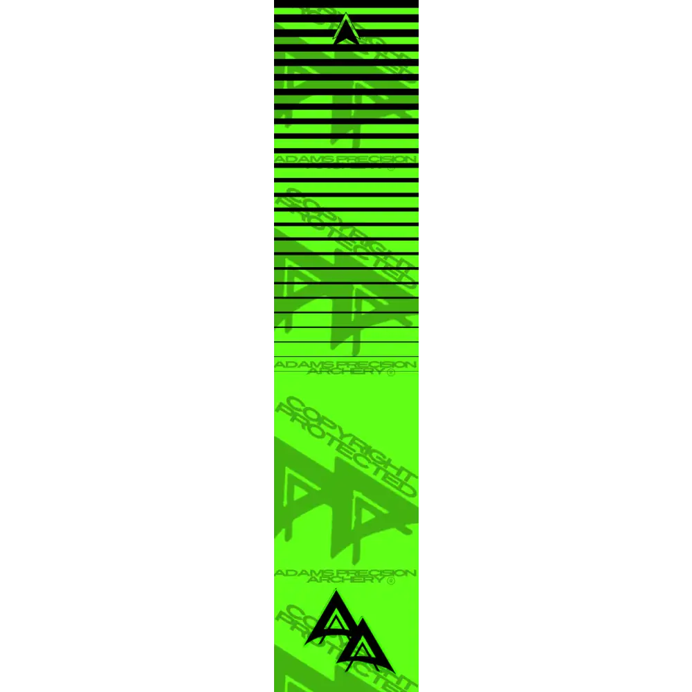 APA FLO GREEN HORIZON LIGHT FALL SERIES ARROW WRAP FLUORESCENT ARROW WRAPS