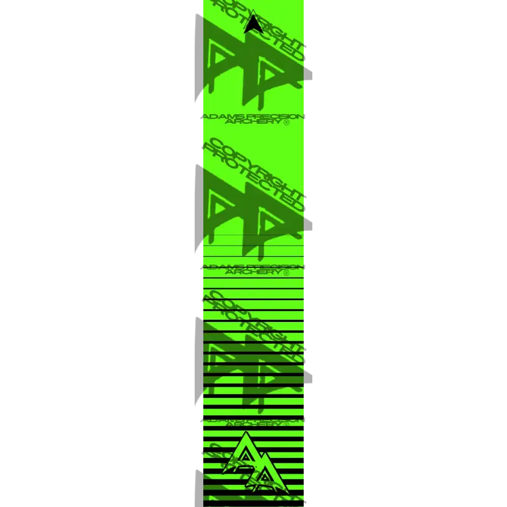 APA FLO GREEN HORIZON RISING LIGHT SERIES ARROW WRAP FLUORESCENT ARROW WRAPS