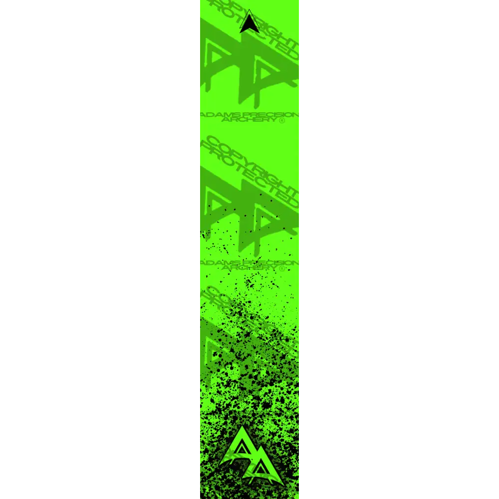 APA FLO GREEN PAINTBALL SERIES ARROW WRAP FLUORESCENT ARROW WRAPS