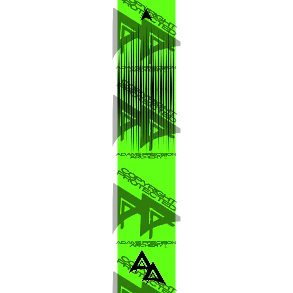 APA FLO GREEN RICHTER SERIES ARROW WRAP FLUORESCENT APA RICHTER SERIES
