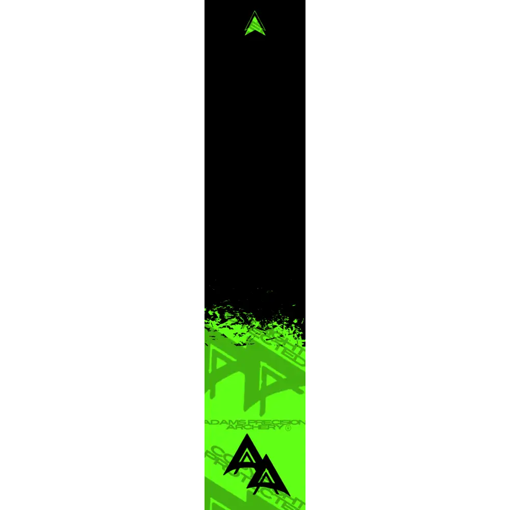APA FLO GREEN RIPPED SERIES ARROW WRAP FLUORESCENT ARROW WRAPS