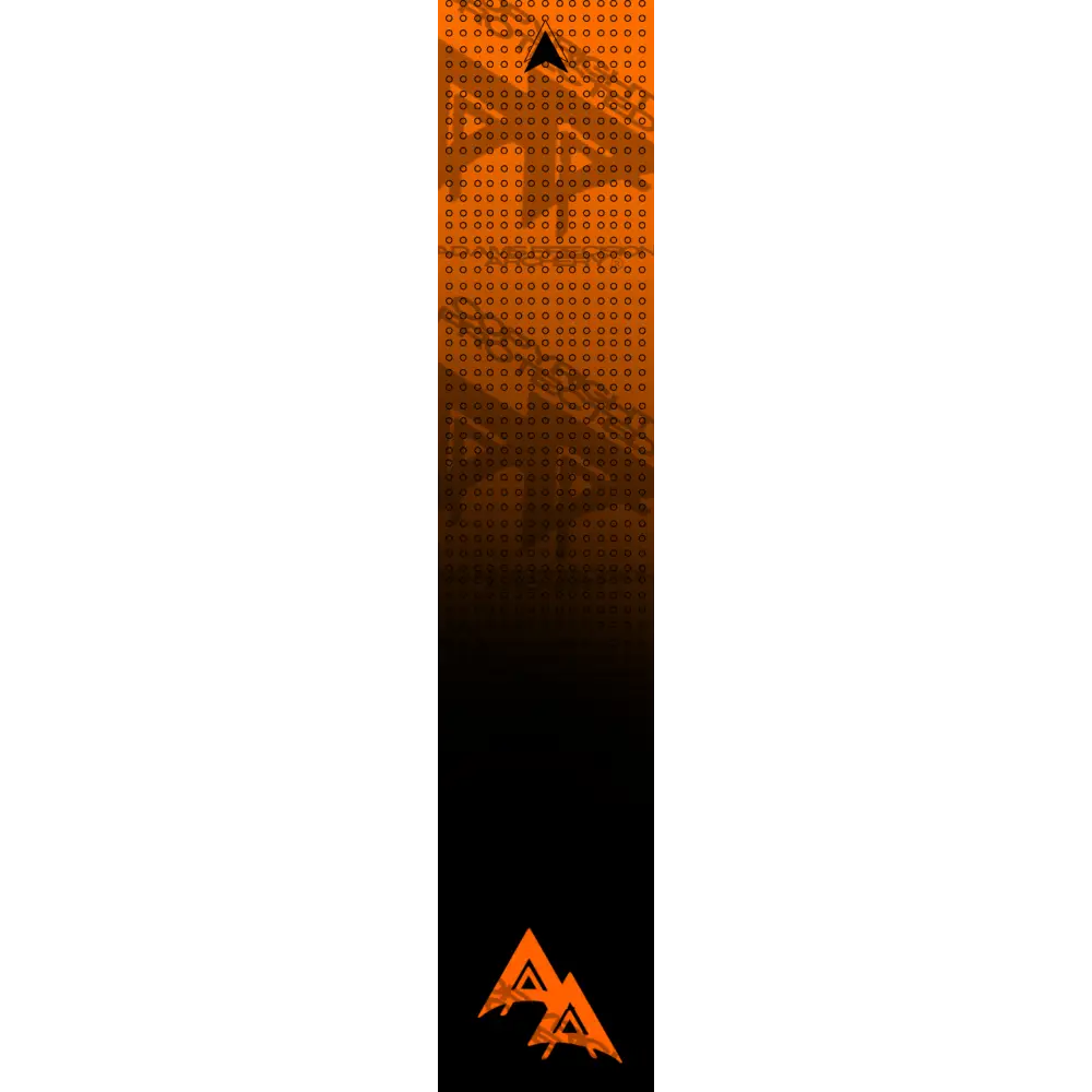 APA FLO ORANGE DOT SERIES DARK ARROW WRAP FLUORESCENT