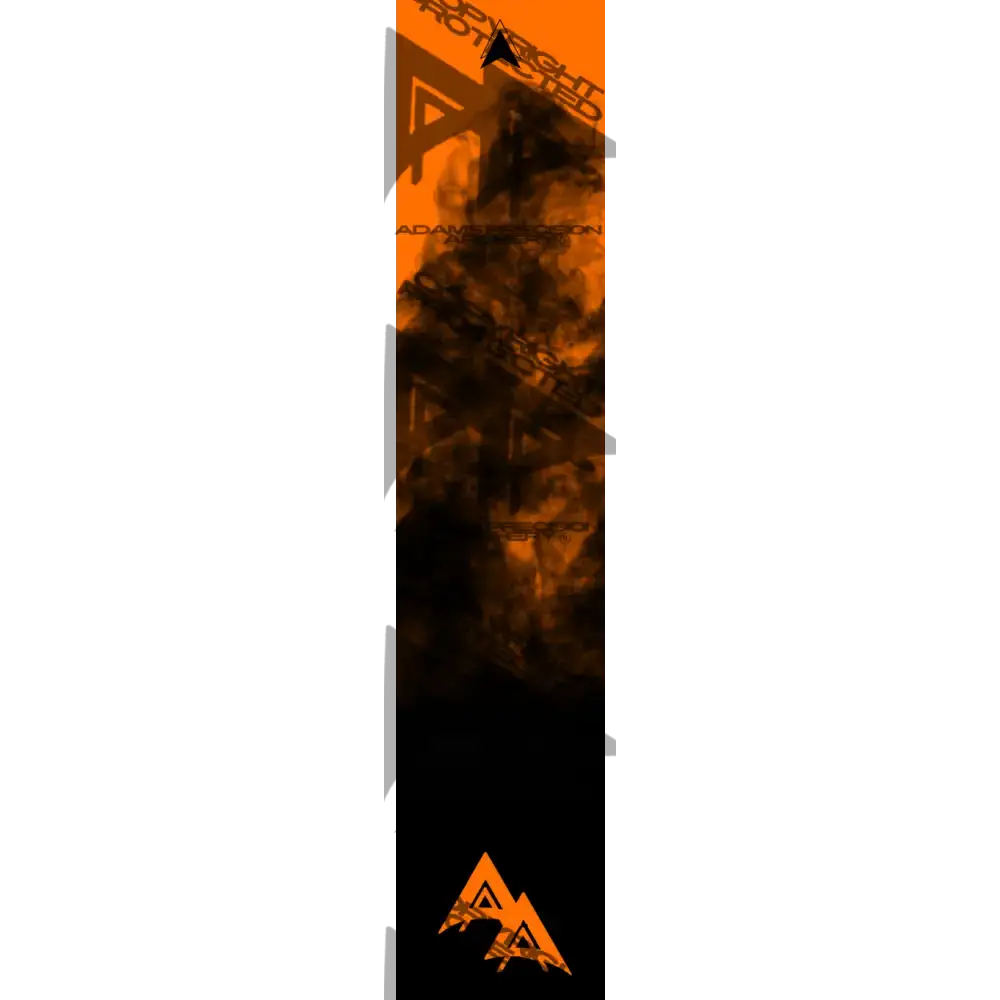 APA FLO ORANGE FULL SMOKE SERIES ARROW WRAP FLUORESCENT ARROW WRAPS