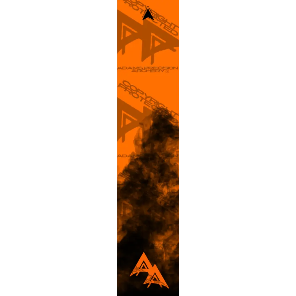 APA FLO ORANGE HALF SMOKE SERIES ARROW WRAP FLUORESCENT ARROW WRAPS