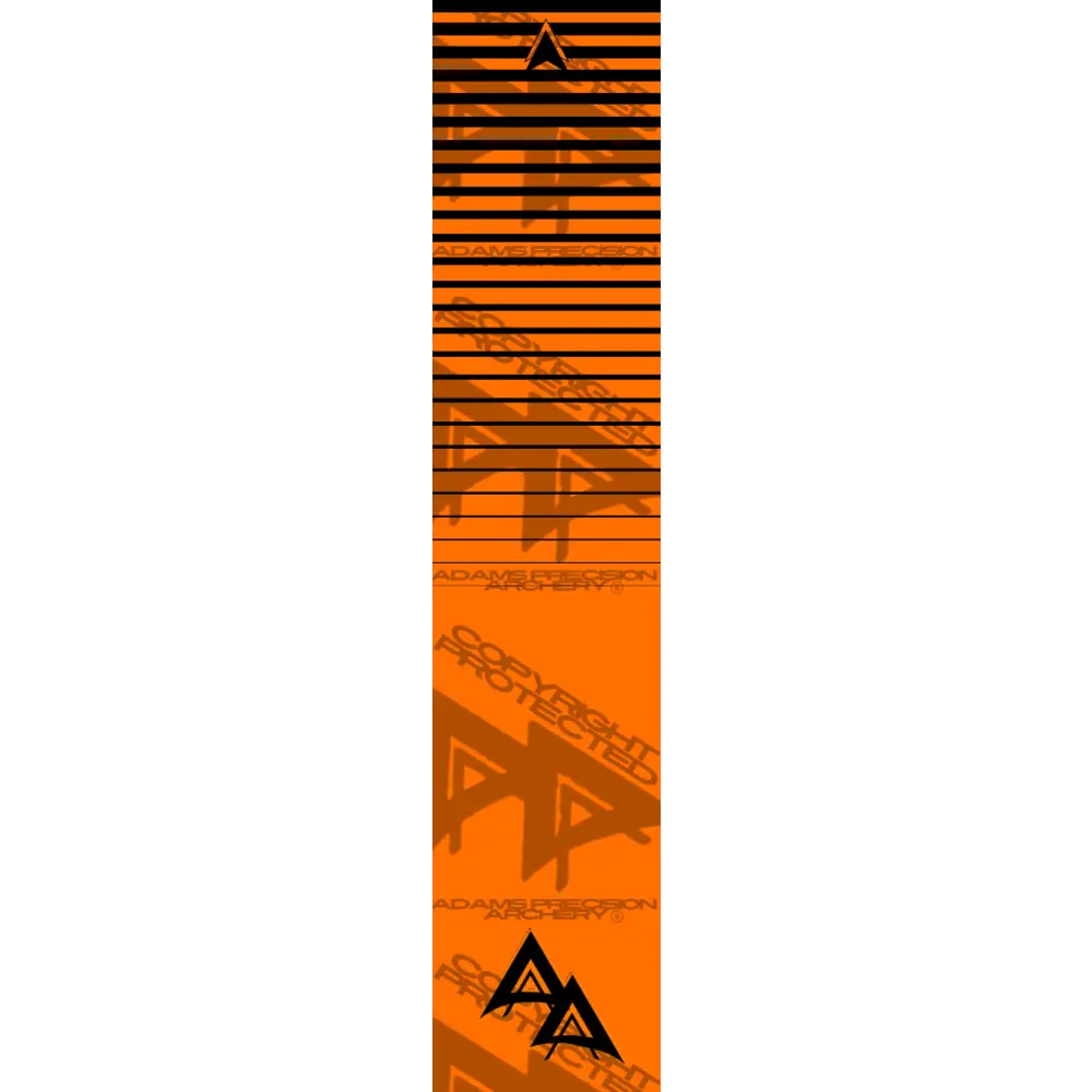 APA FLO ORANGE HORIZON LIGHT FALL SERIES ARROW WRAP FLUORESCENT ARROW WRAPS