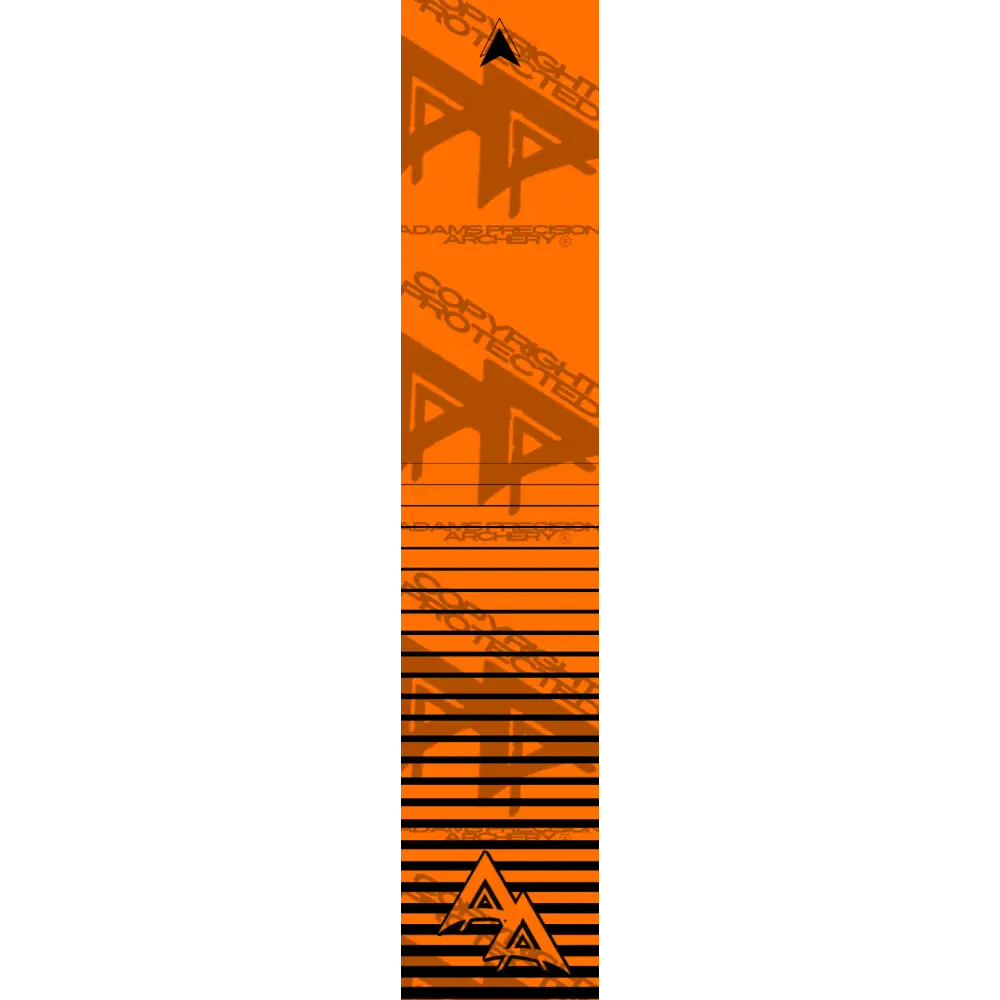 APA FLO ORANGE HORIZON RISING LIGHT SERIES ARROW WRAP FLUORESCENT ARROW WRAPS