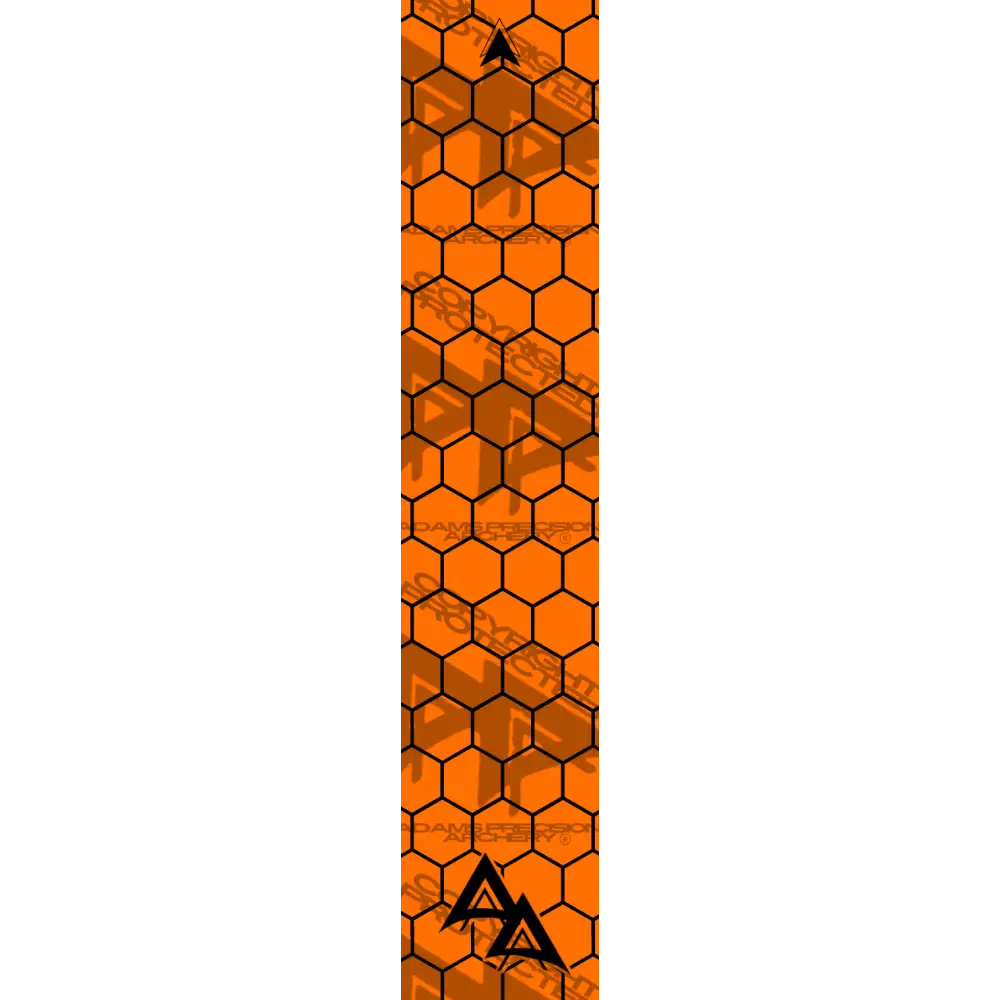 APA FLO ORANGE OPEN HEX SERIES ARROW WRAP FLUORESCENT / BANDED APA HEX SERIES