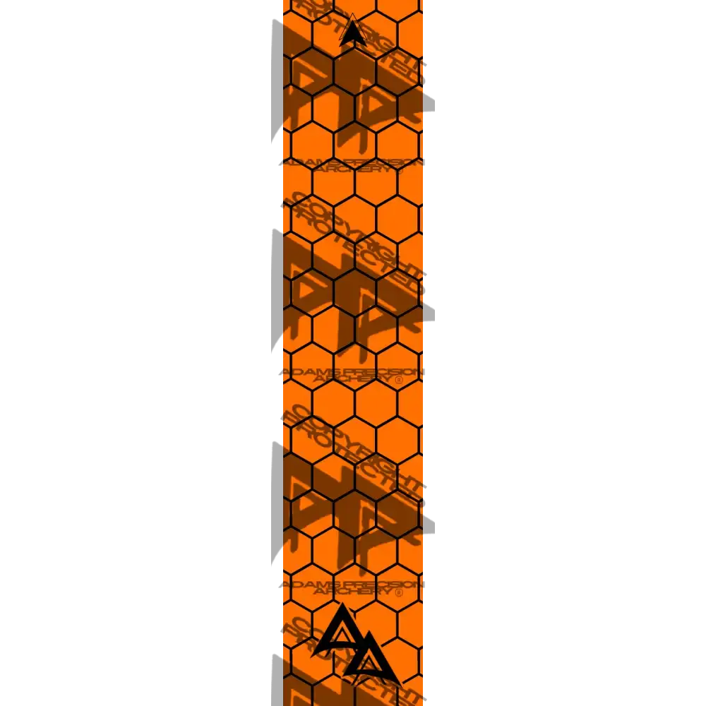 APA FLO ORANGE OPEN HEX SERIES ARROW WRAP FLUORESCENT / BANDED APA HEX SERIES
