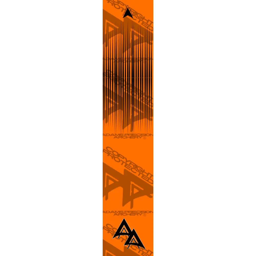 APA FLO ORANGE RICHTER SERIES ARROW WRAP FLUORESCENT APA RICHTER SERIES
