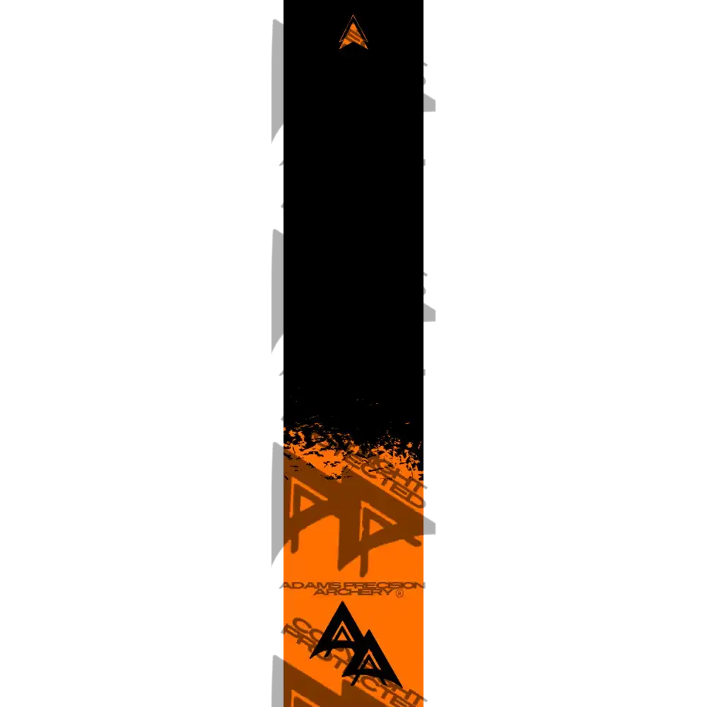 APA FLO ORANGE RIPPED SERIES ARROW WRAP FLUORESCENT ARROW WRAPS