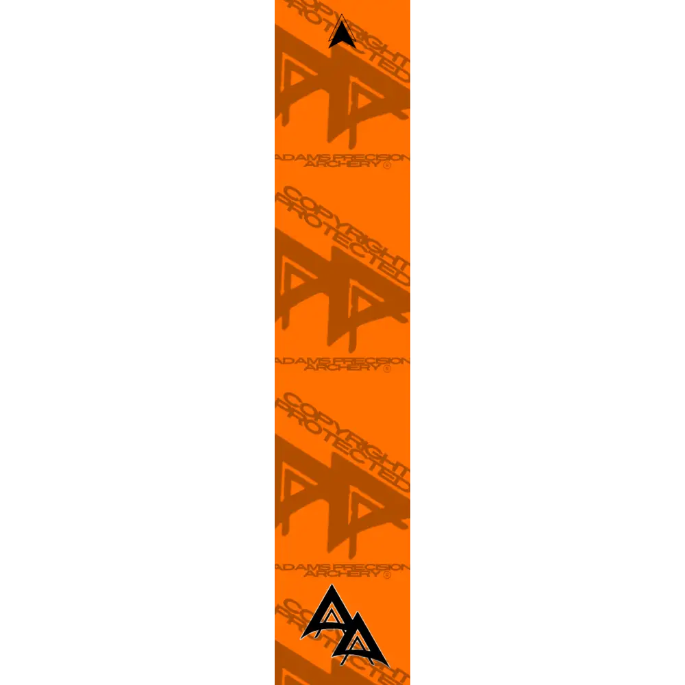 APA FLO ORANGE SIGNATURE SERIES ARROW WRAP FLUORESCENT / BANDED APA SIGNATURE SERIES