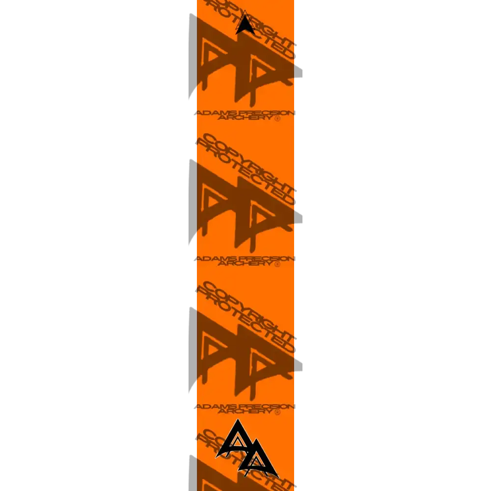 APA FLO ORANGE SIGNATURE SERIES ARROW WRAP FLUORESCENT / BANDED APA SIGNATURE SERIES