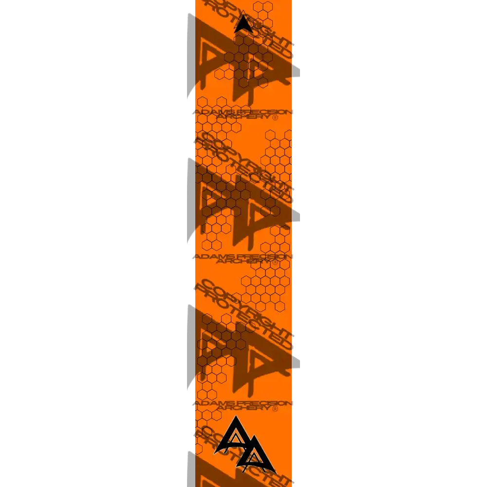 APA FLO ORANGE VANISHING HEX SERIES ARROW WRAP FLUORESCENT / BANDED APA HEX SERIES