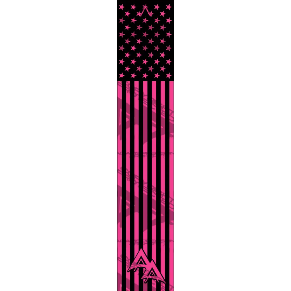APA FLO PINK AMERICAN FLAG SERIES ARROW WRAP FLUORESCENT APA AMERICAN SERIES