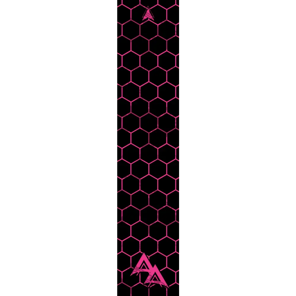 APA FLO PINK CLOSED HEX SERIES ARROW WRAP FLUORESCENT / BANDED APA HEX SERIES