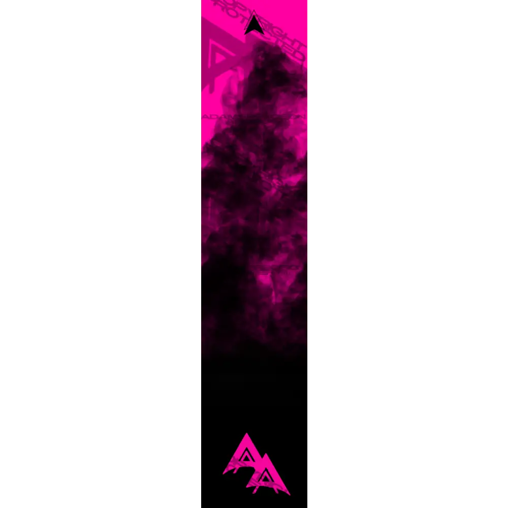 APA FLO PINK FULL SMOKE SERIES ARROW WRAP FLUORESCENT ARROW WRAPS