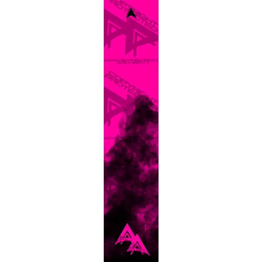 APA FLO PINK HALF SMOKE SERIES ARROW WRAP FLUORESCENT ARROW WRAPS