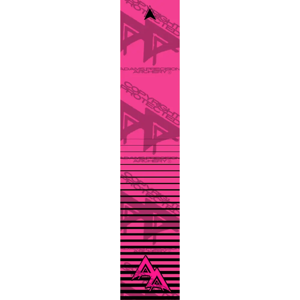 APA FLO PINK HORIZON RISING LIGHT SERIES ARROW WRAP FLUORESCENT ARROW WRAPS