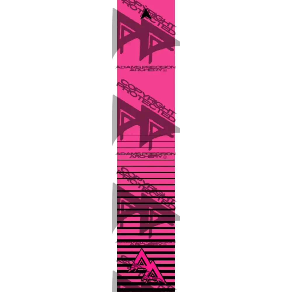 APA FLO PINK HORIZON RISING LIGHT SERIES ARROW WRAP FLUORESCENT ARROW WRAPS