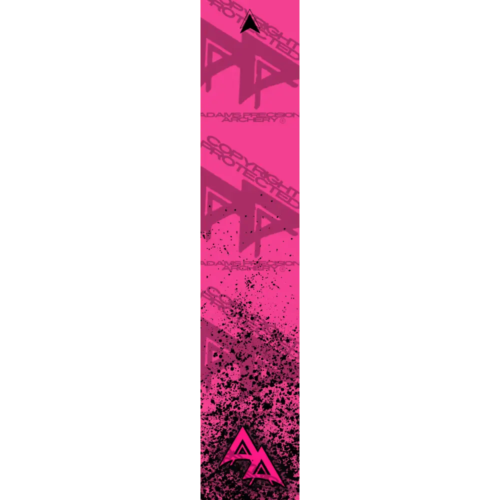 APA FLO PINK PAINTBALL SERIES ARROW WRAP FLUORESCENT ARROW WRAPS