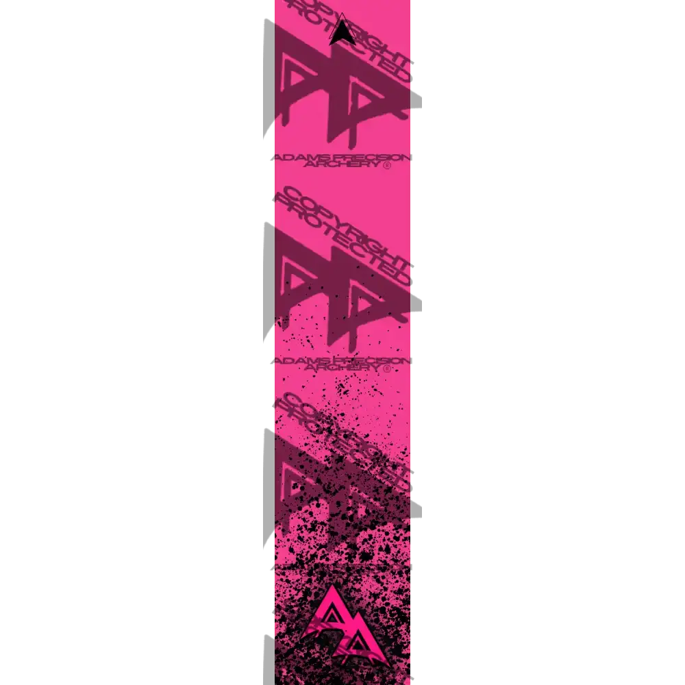 APA FLO PINK PAINTBALL SERIES ARROW WRAP FLUORESCENT ARROW WRAPS