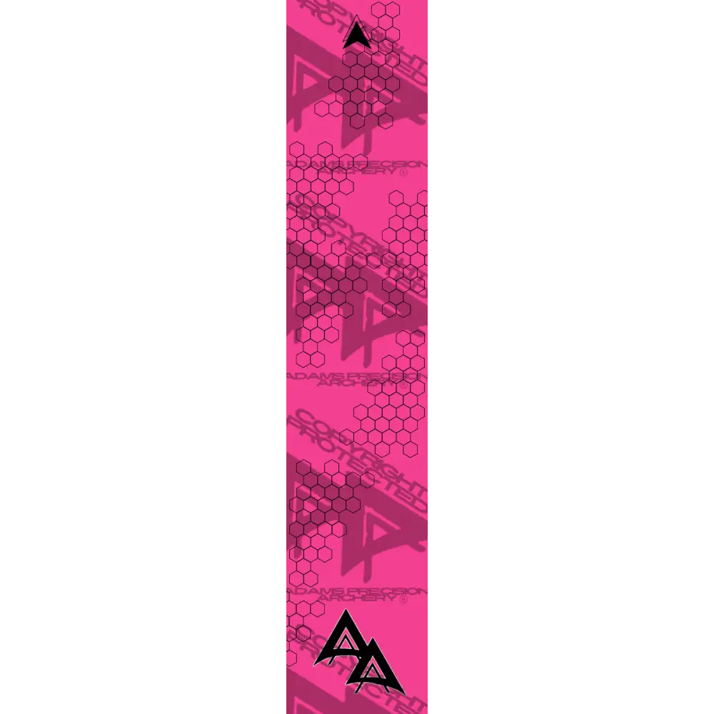 APA FLO PINK VANISHING HEX SERIES ARROW WRAP FLUORESCENT / BANDED APA HEX SERIES