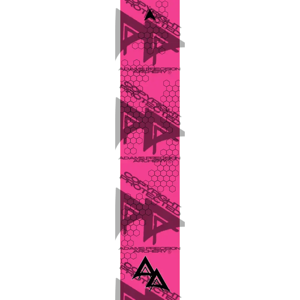 APA FLO PINK VANISHING HEX SERIES ARROW WRAP FLUORESCENT / BANDED APA HEX SERIES