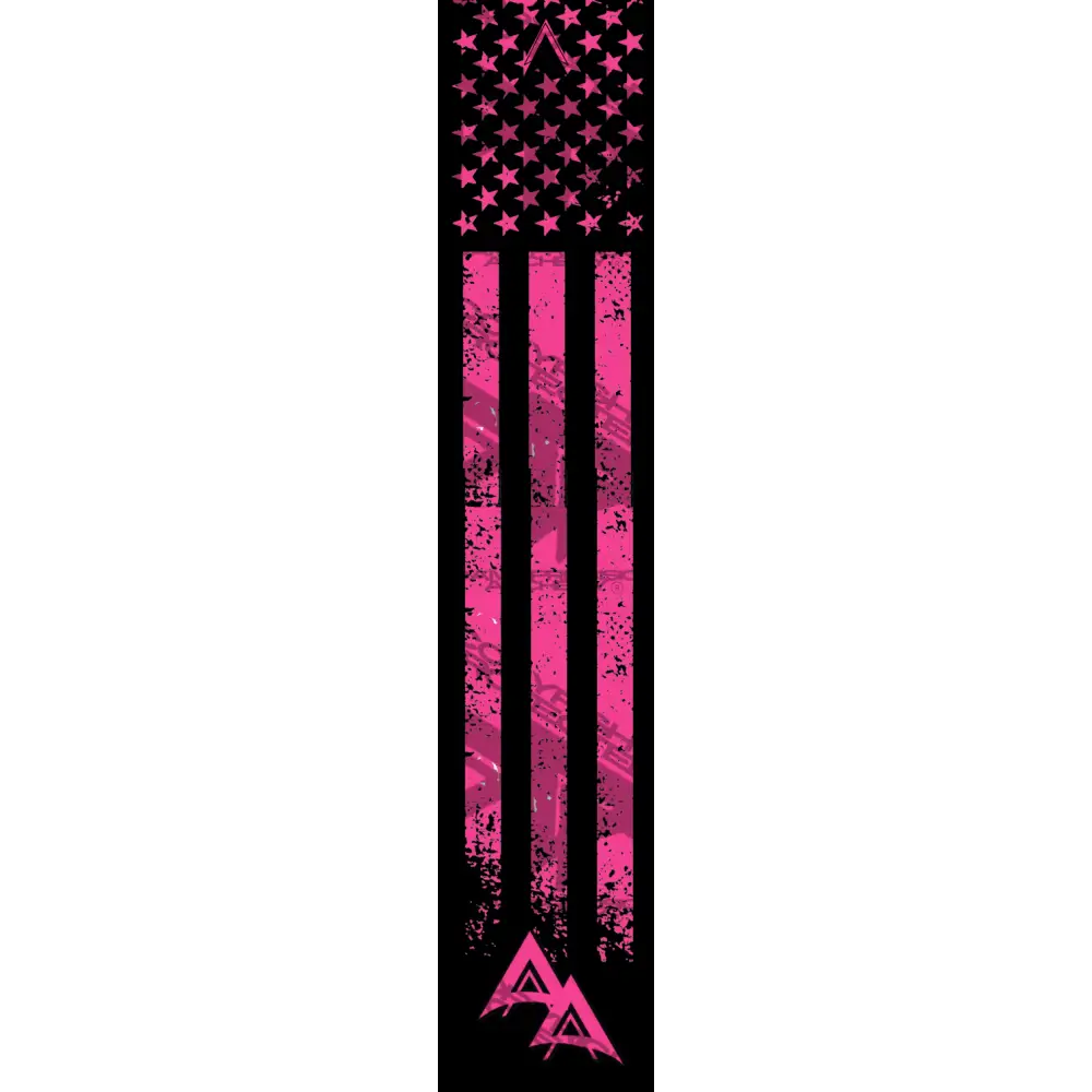 APA FLO PINK WEATHERED FLAG DARK SERIES ARROW WRAP FLUORESCENT DEALER PRICING QUALIFIED
