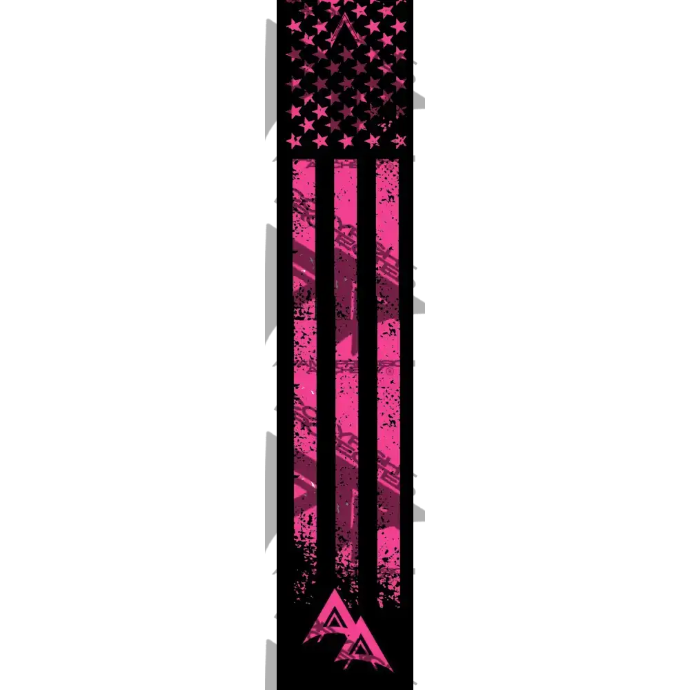 APA FLO PINK WEATHERED FLAG DARK SERIES ARROW WRAP FLUORESCENT DEALER PRICING QUALIFIED