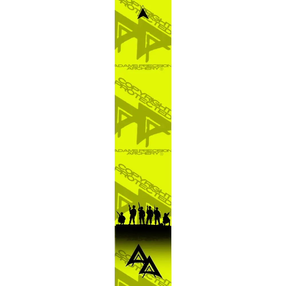 APA FLO YELLOW BROTHERHOOD SERIES ARROW WRAP FLUORESCENT DEALER PRICING QUALIFIED