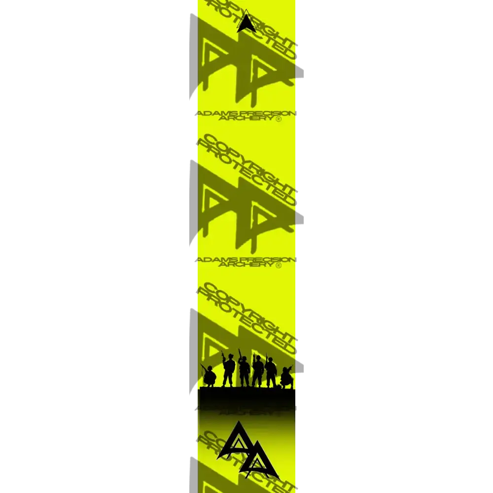 APA FLO YELLOW BROTHERHOOD SERIES ARROW WRAP FLUORESCENT DEALER PRICING QUALIFIED