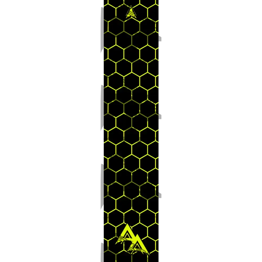 APA FLO YELLOW CLOSED HEX SERIES ARROW WRAP FLUORESCENT / BANDED APA HEX SERIES