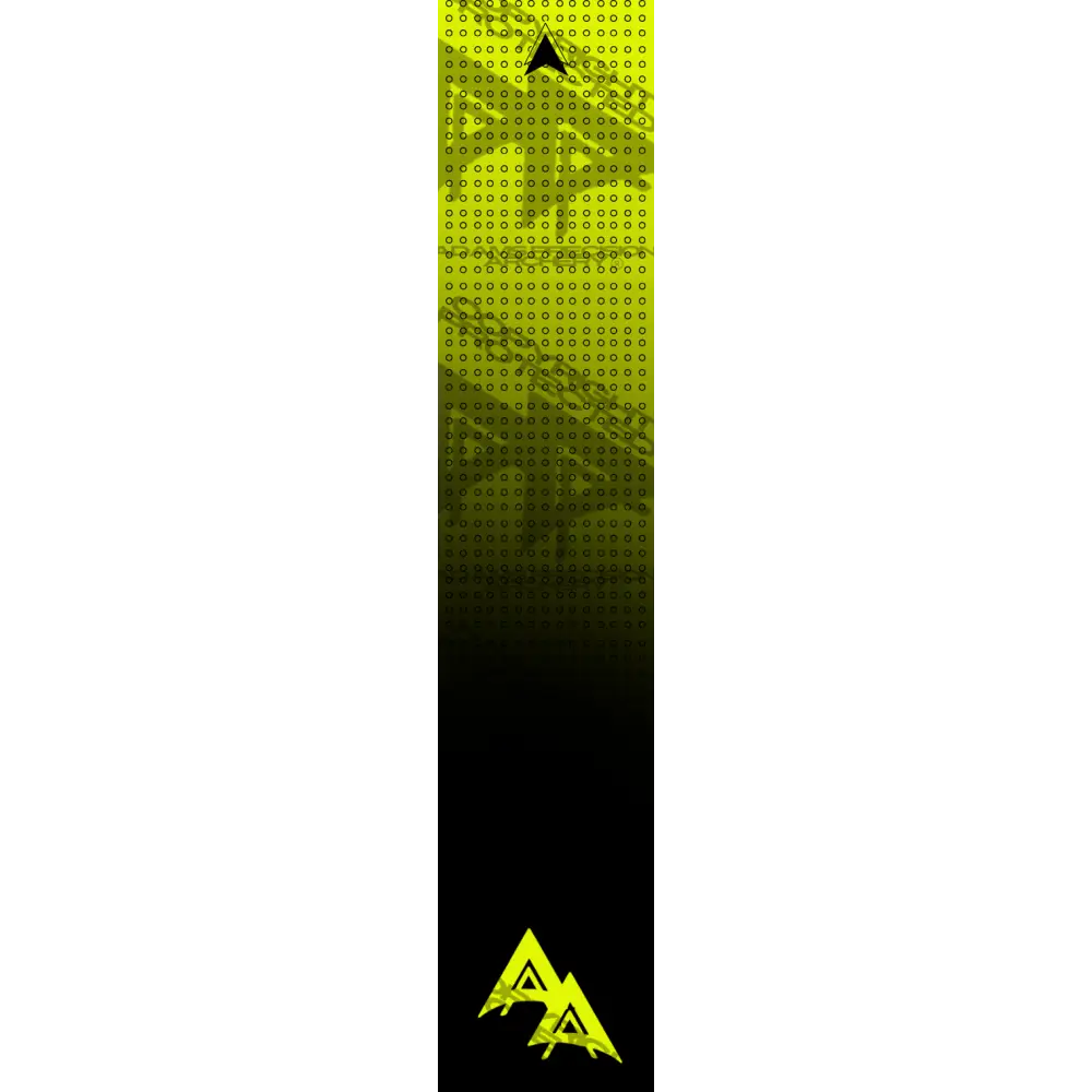 APA FLO YELLOW DOT SERIES DARK ARROW WRAP FLUORESCENT
