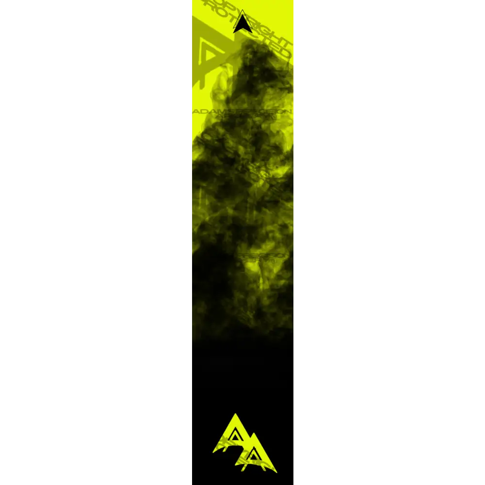 APA FLO YELLOW FULL SMOKE SERIES ARROW WRAP FLUORESCENT ARROW WRAPS