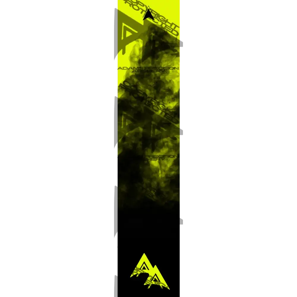 APA FLO YELLOW FULL SMOKE SERIES ARROW WRAP FLUORESCENT ARROW WRAPS