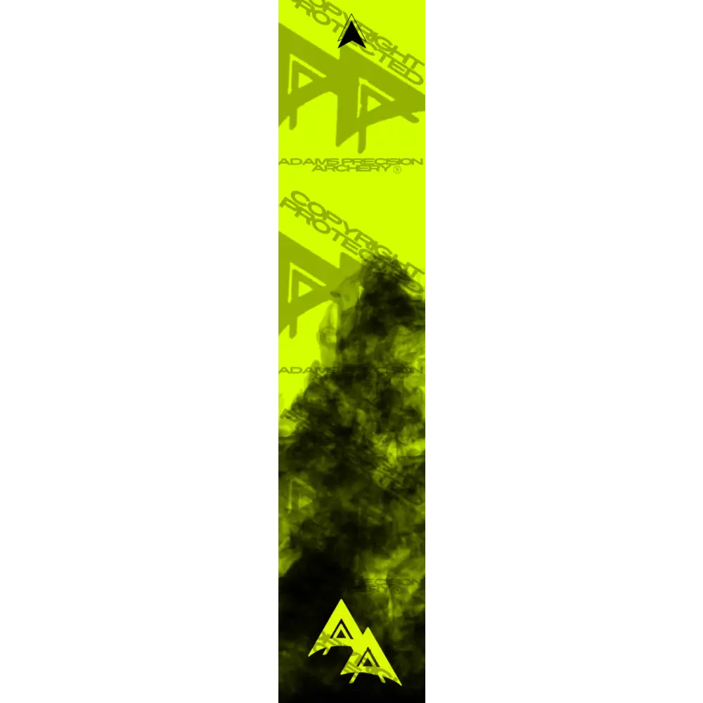 APA FLO YELLOW HALF SMOKE SERIES ARROW WRAP FLUORESCENT ARROW WRAPS