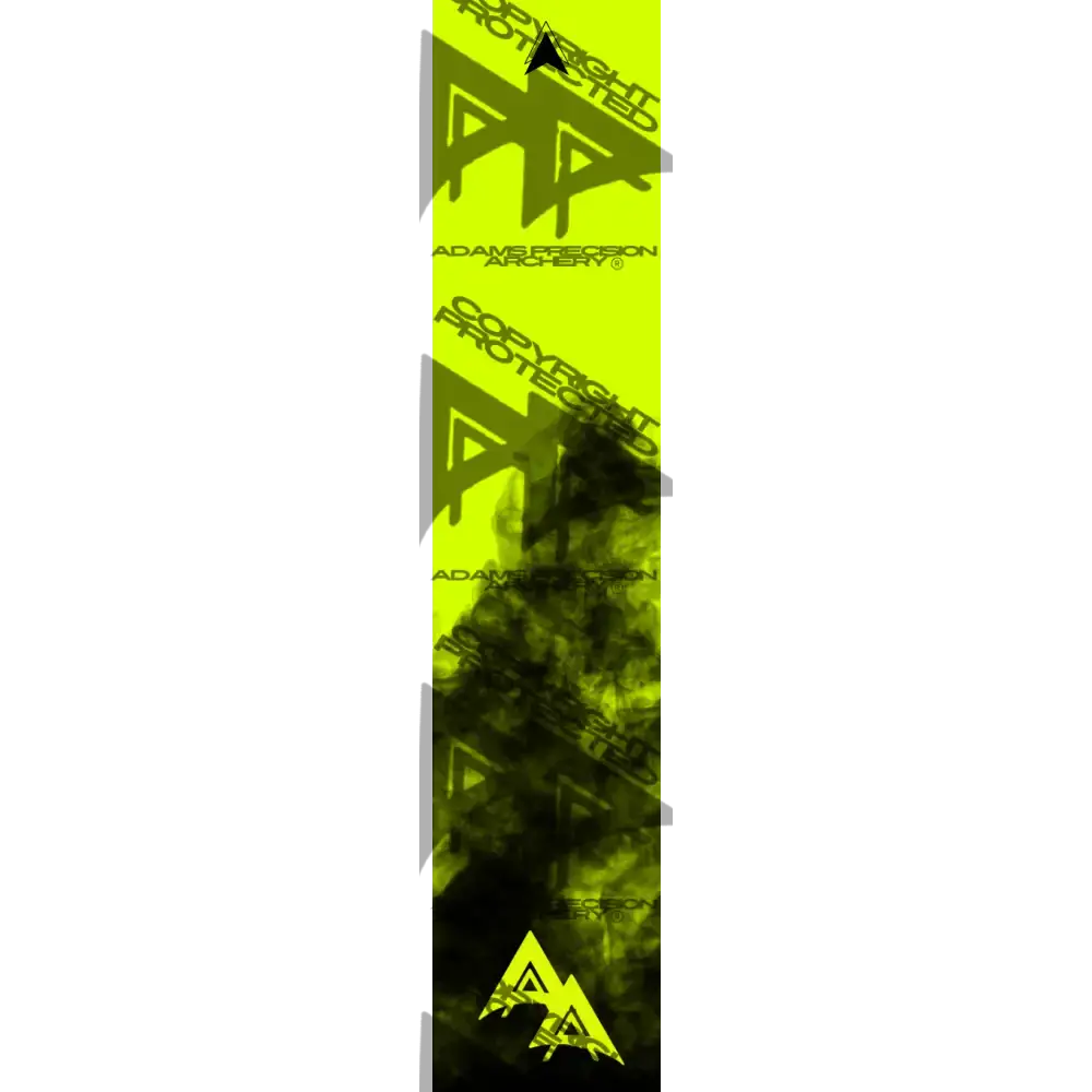APA FLO YELLOW HALF SMOKE SERIES ARROW WRAP FLUORESCENT ARROW WRAPS
