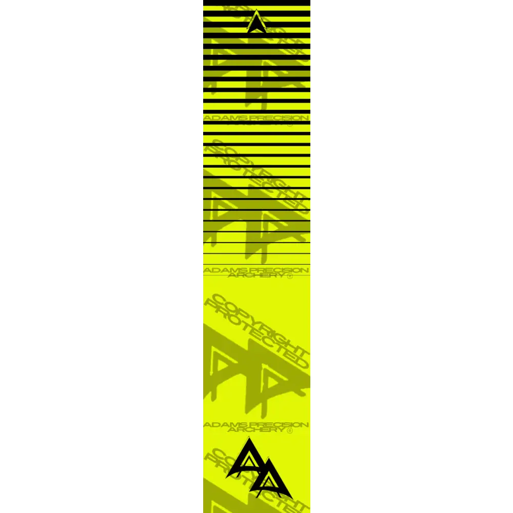 APA FLO YELLOW HORIZON LIGHT FALL SERIES ARROW WRAP FLUORESCENT ARROW WRAPS