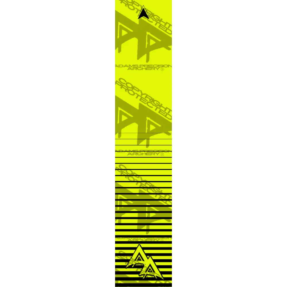 APA FLO YELLOW HORIZON RISING LIGHT SERIES ARROW WRAP FLUORESCENT ARROW WRAPS