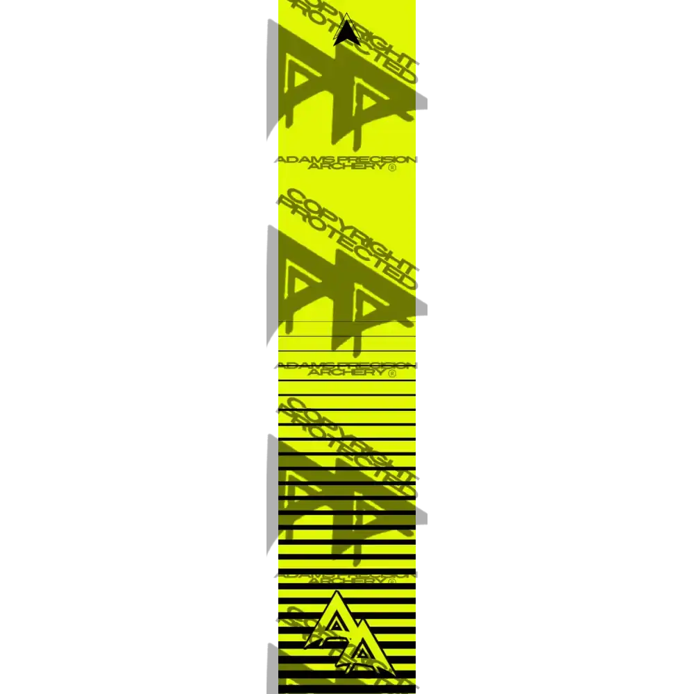 APA FLO YELLOW HORIZON RISING LIGHT SERIES ARROW WRAP FLUORESCENT ARROW WRAPS