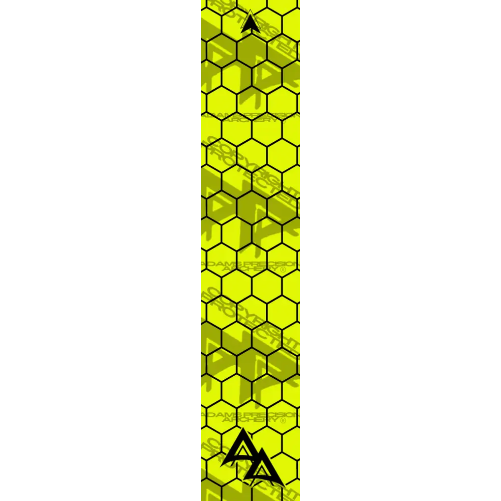APA FLO YELLOW OPEN HEX SERIES ARROW WRAP FLUORESCENT / BANDED APA HEX SERIES