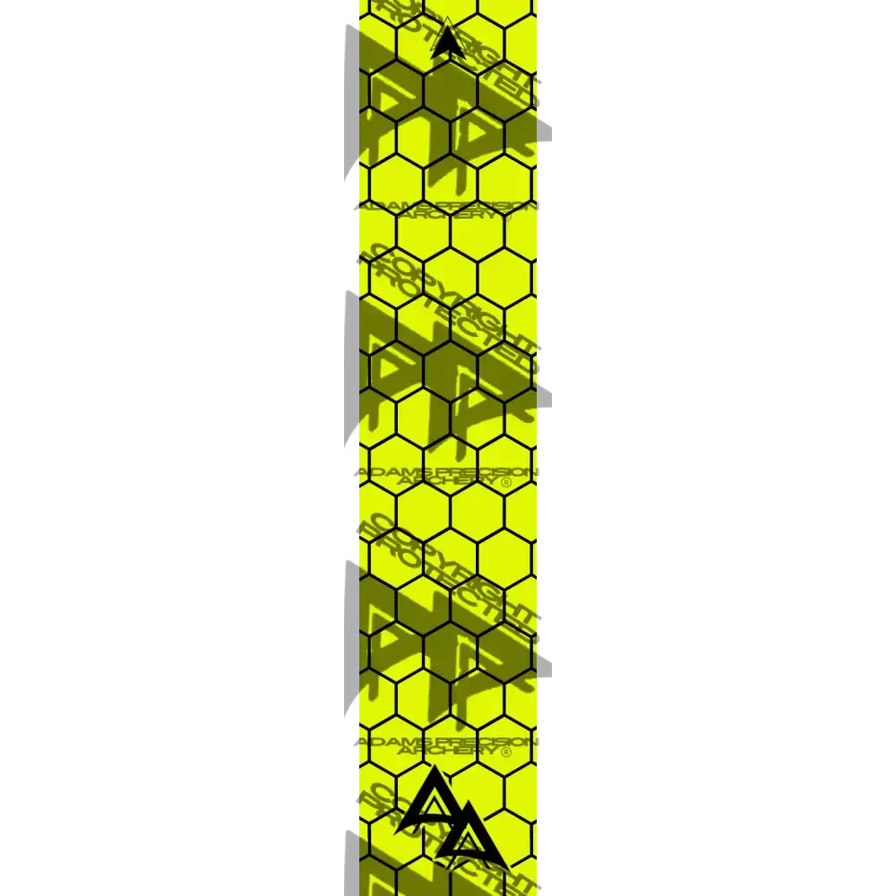 APA FLO YELLOW OPEN HEX SERIES ARROW WRAP FLUORESCENT / BANDED APA HEX SERIES