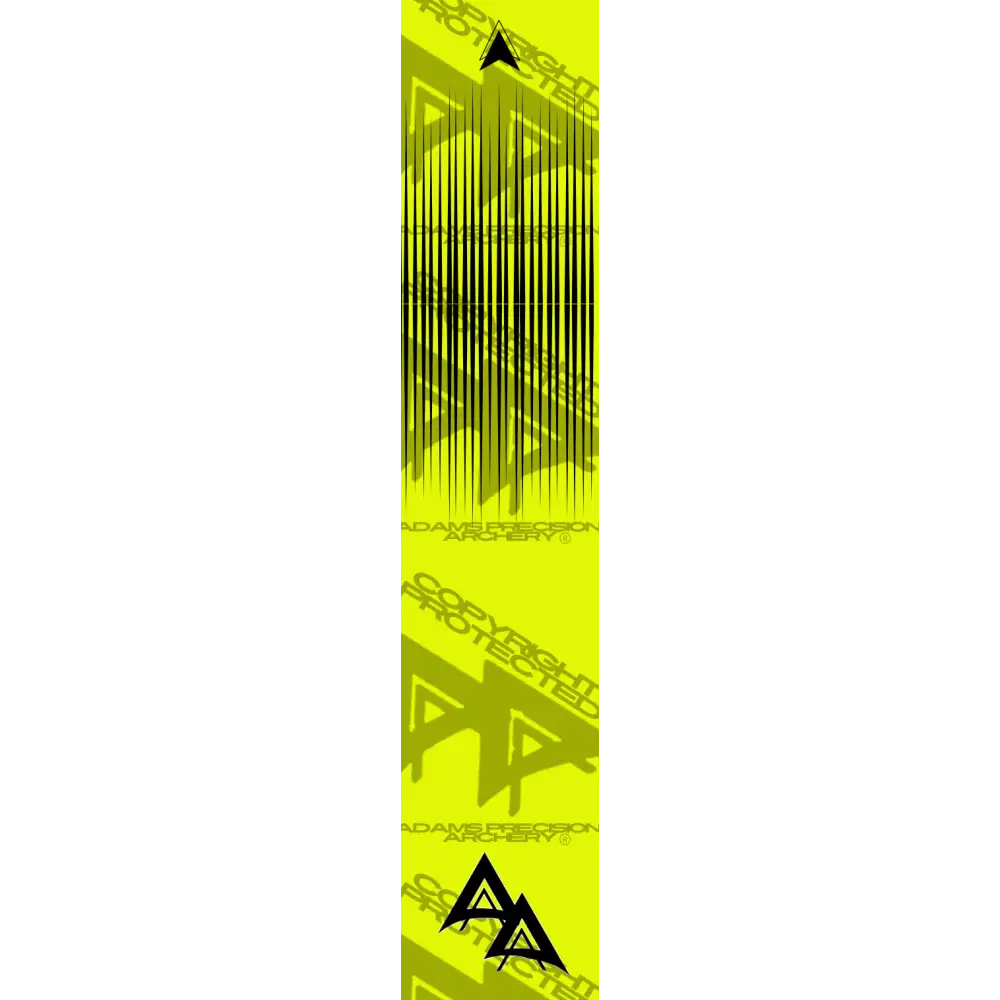 APA FLO YELLOW RICHTER SERIES ARROW WRAP FLUORESCENT APA RICHTER SERIES