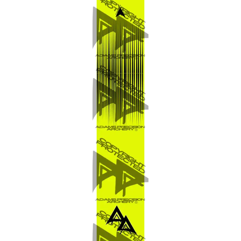 APA FLO YELLOW RICHTER SERIES ARROW WRAP FLUORESCENT APA RICHTER SERIES