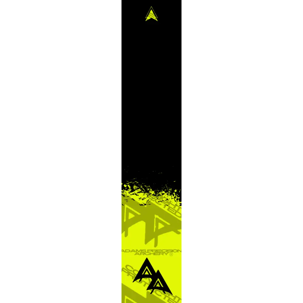 APA FLO YELLOW RIPPED SERIES ARROW WRAP FLUORESCENT ARROW WRAPS
