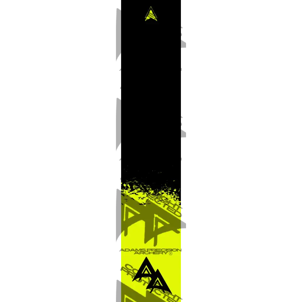 APA FLO YELLOW RIPPED SERIES ARROW WRAP FLUORESCENT ARROW WRAPS
