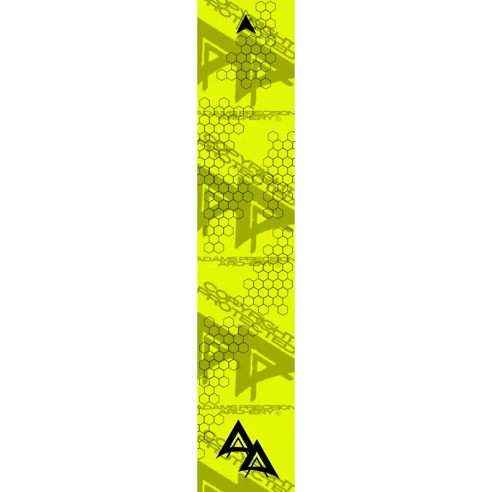 APA FLO YELLOW VANISHING HEX SERIES ARROW WRAP FLUORESCENT / BANDED APA HEX SERIES