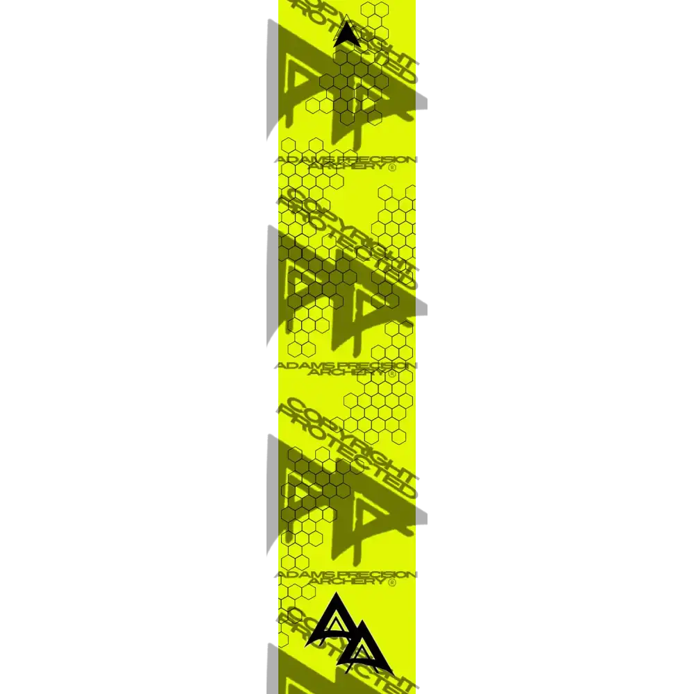 APA FLO YELLOW VANISHING HEX SERIES ARROW WRAP FLUORESCENT / BANDED APA HEX SERIES