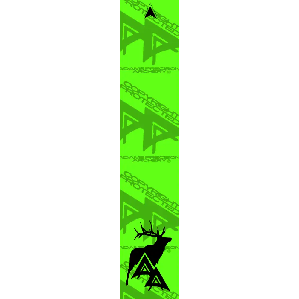 APA GAME SERIES ELK FLO GREEN ARROW WRAP FLUORESCENT / TRADITIONAL ARROW WRAPS