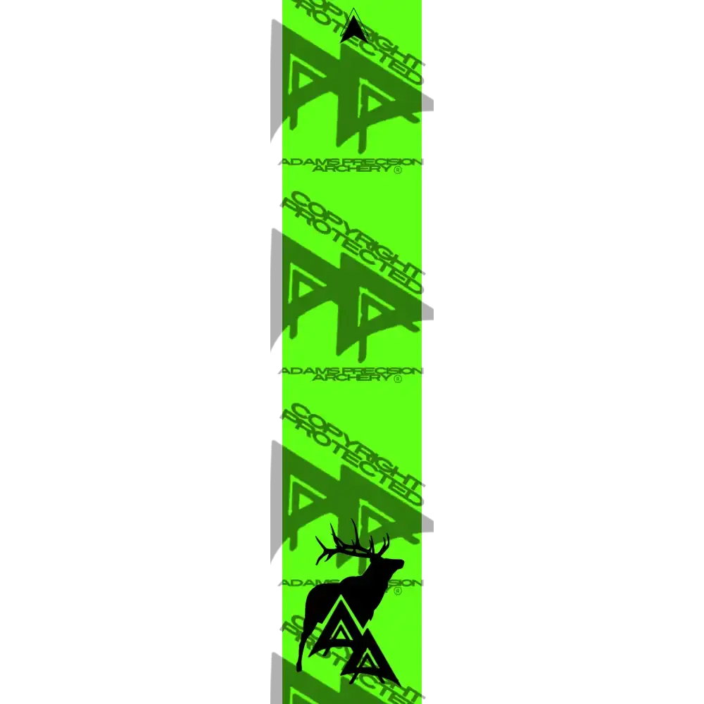 APA GAME SERIES ELK FLO GREEN ARROW WRAP FLUORESCENT / TRADITIONAL ARROW WRAPS